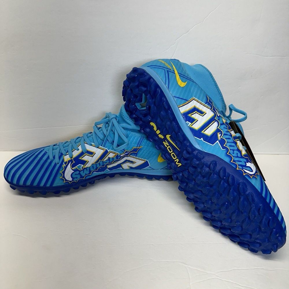 Nike Mercurial Superfly 9 Academy KM TF Turf Blue DO9347-400 Men's 11.5 Womens13 - Picture 3 of 7